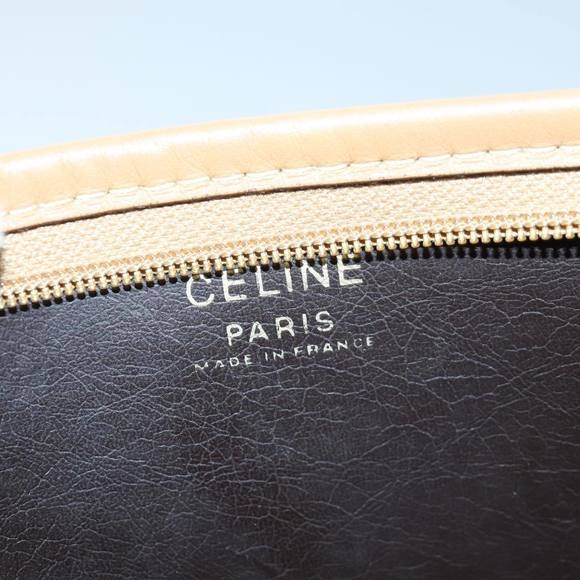 CELINE Macadam Canvas Clutch Bag Beige Auth ar12311 - Picture 9 of 16